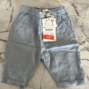 Light blue linen pants